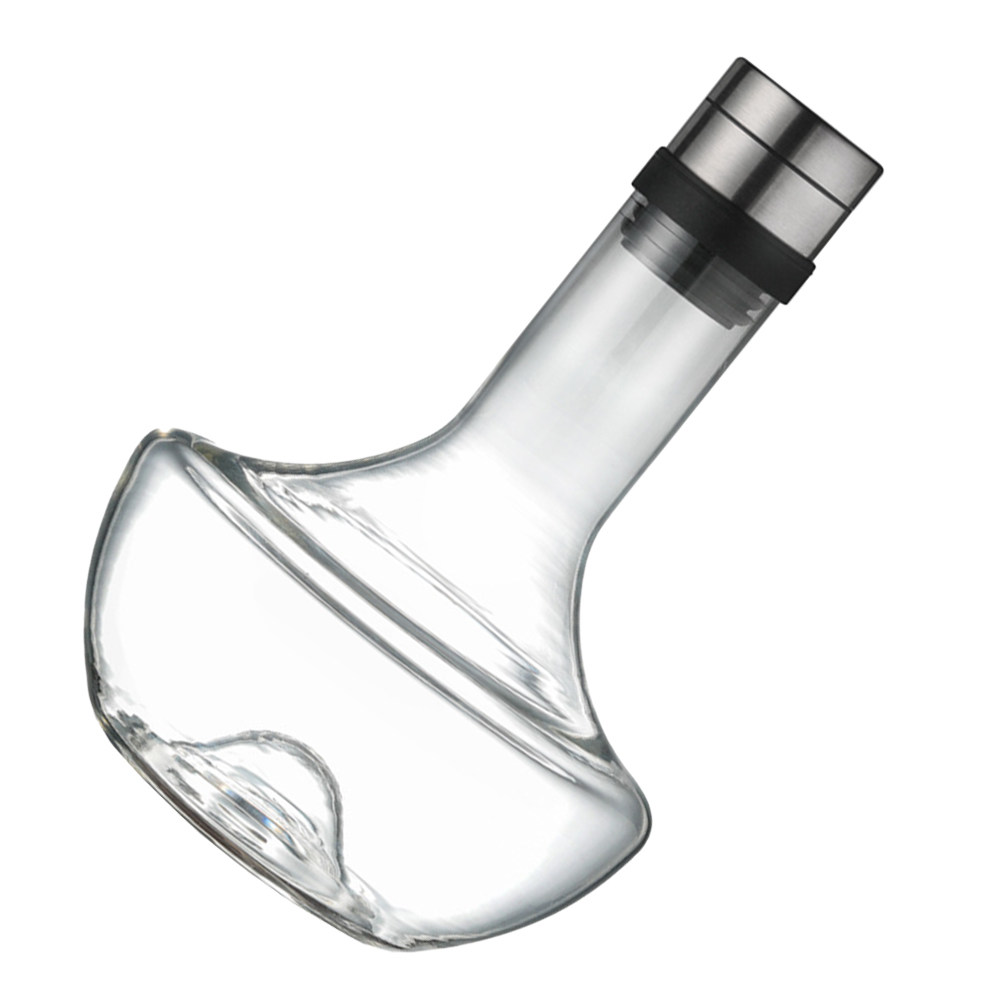 Wine Aerator Pour - قطعة واحدة، ديكانتير نبيذ زجاجي بسعة