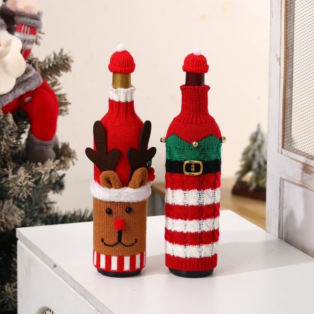 غطاء زجاجة نبيذ محبوك مع قبعة  - مراجعة Wine Beer Hat وسعره