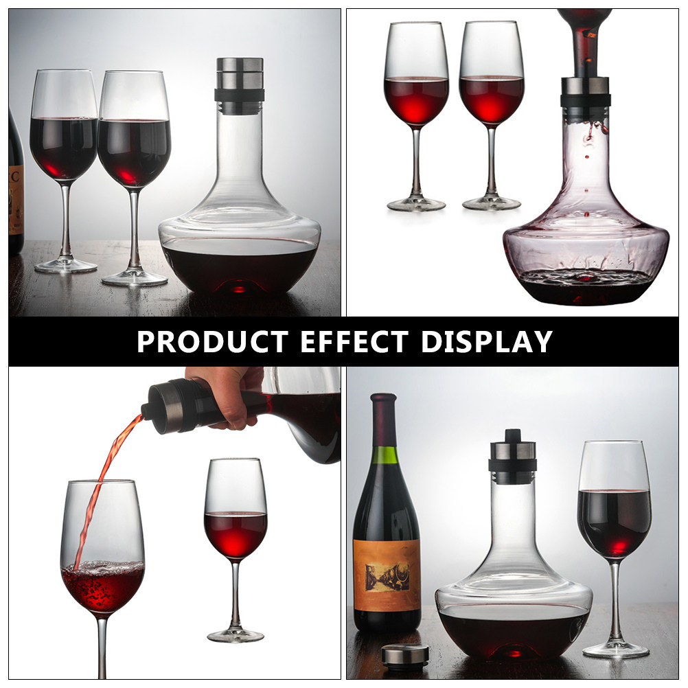 1 قطعة ديكانتير نبيذ زجاجي 100 - مراجعة Wine Aerator Pour وسعره