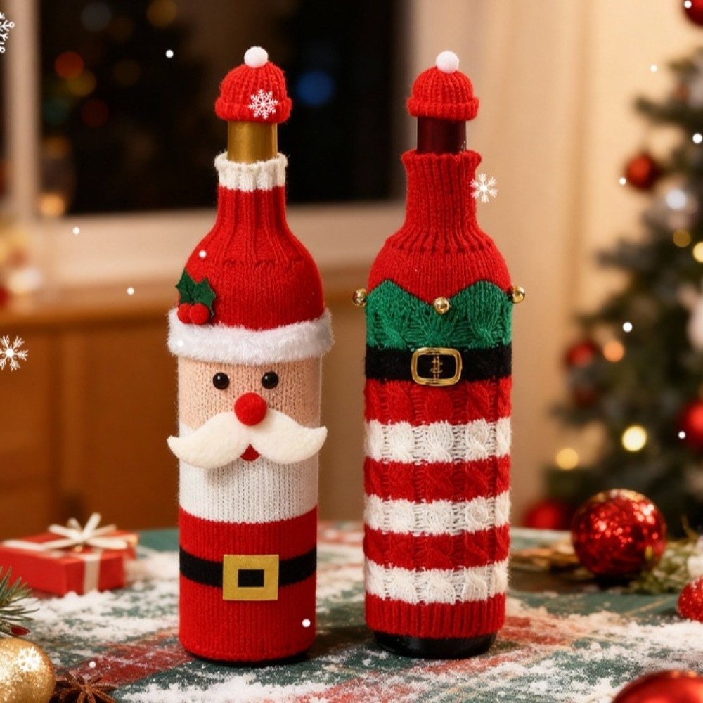 غطاء زجاجة نبيذ محبوك على شكل  - مراجعة Wine Beer Hat وسعره