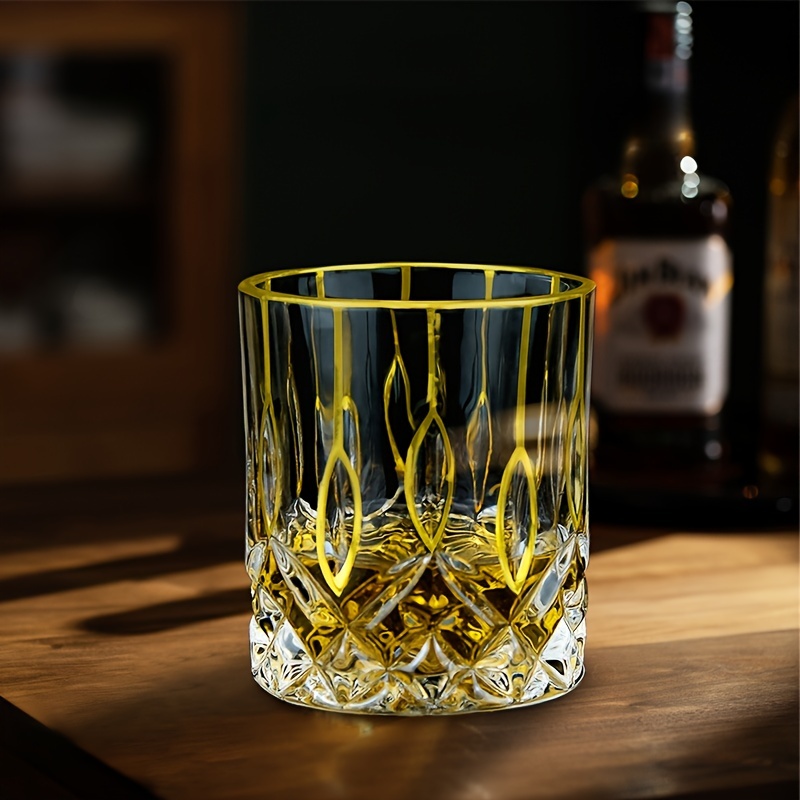 نظارات ويسكي كريستالية بخط ذهب - مراجعة Whisky Beer And Wine وسعره