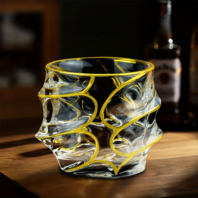 نظارات ويسكي كريستالية بخط ذهب - مراجعة Whisky Beer And Wine وسعره